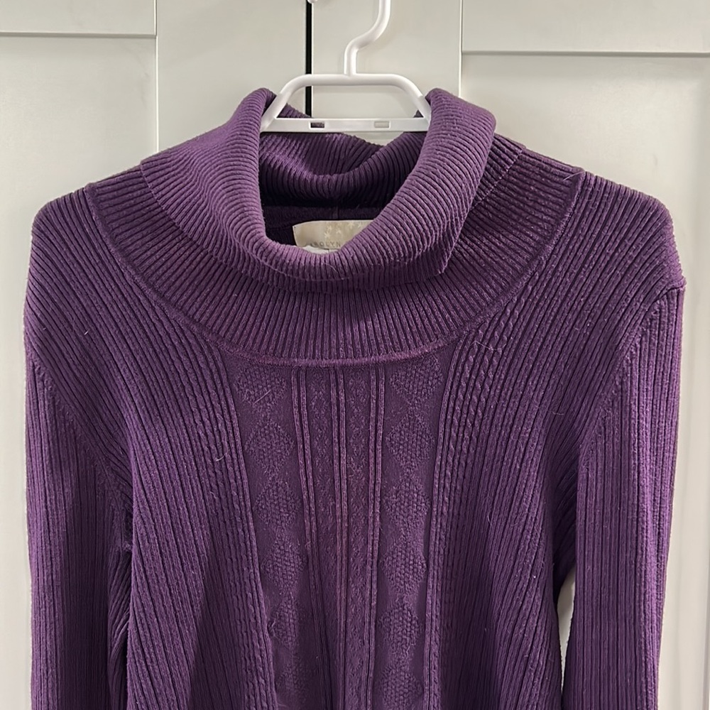 Turtleneck in royal purple